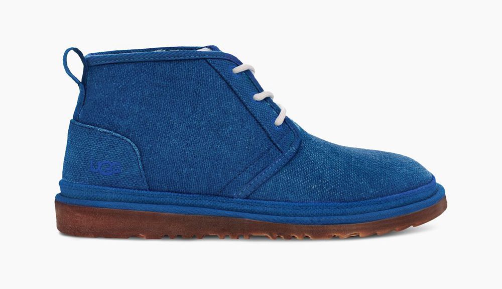 Ugg Neumel Natural - Mens Chukka Boots - Indigo - NZ (0528AXTLM)